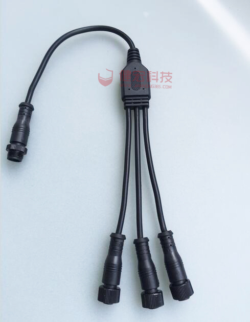 LED一拖三防水連接線
