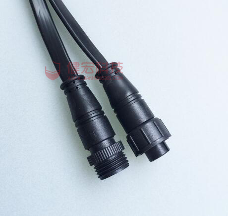 LED路燈防水連接器 M15公母防水連接器