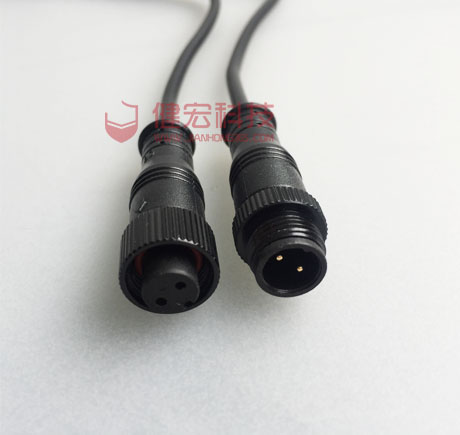 m12公母對插2p防水插頭