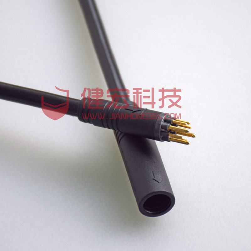 滑板車 電動車 專用電機頭 3+6電機公母插防水連接線