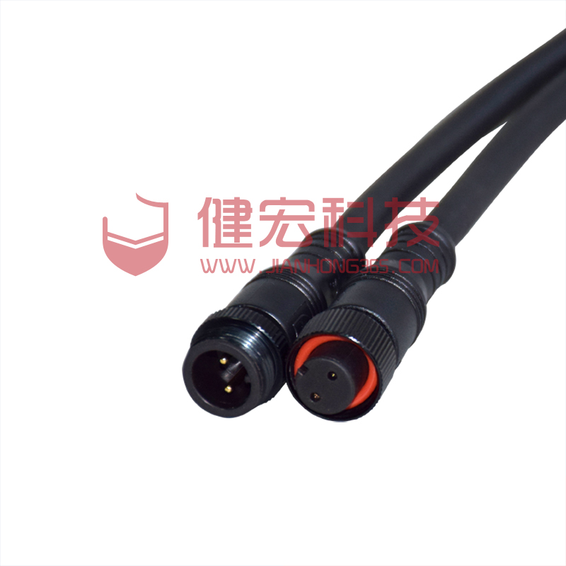 M16公母防水連接器，防水插頭線
