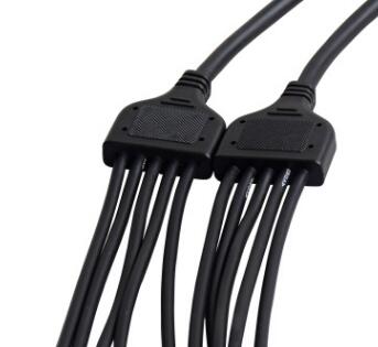 Y型一拖多 2-6芯 防水插頭