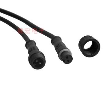 M8 2-6芯 IP65-IP68 公母防水插頭帶螺帽