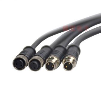 M8 2-6芯 IP65-IP68 防水插頭 金屬頭